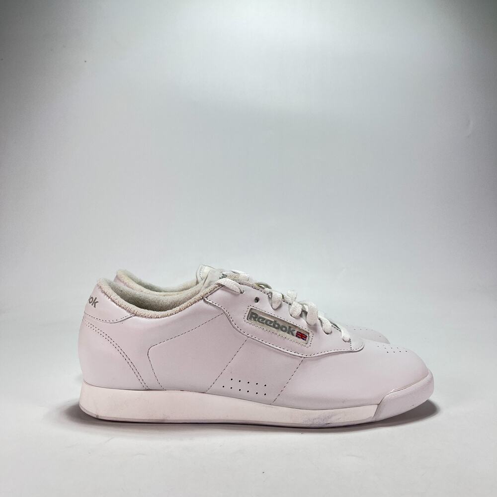 Reebok Princess Classic White Casual Shoes Leather Sneakers Women's Size 9.5